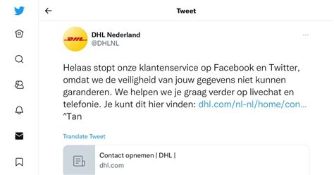 dhl stopt met webcare walther ploos van amstel