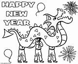 Coloring Pages Chinese Year Years Printable Kids sketch template