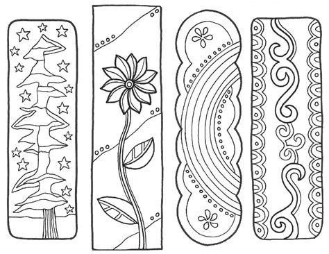 adult coloring bookmarks printable coloring pages