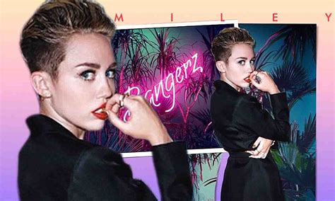 Miley Cyrus Teases More Raunchy Photos As She Unveils 80 S Inspired