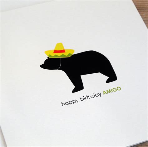happy birthday amigo card  heather alstead design