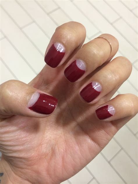 red moon manicure moon manicure manicure nails
