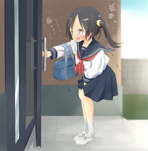 22m character request translated 1girl arm up bag between legs