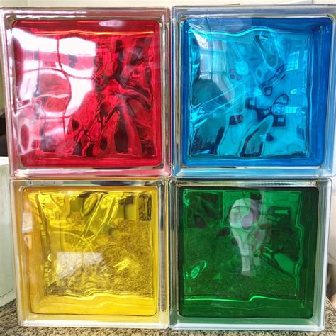 Glass Block Brilly Collection Colors Glass Blocks Colored Glass