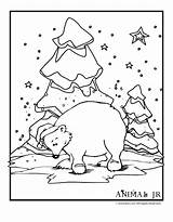 Coloring Pages Polar Bear Winter Animals Printable Color Animal Christmas Kids Print Printables Arctic Animaljr Getcolorings Printer Send Button Special sketch template