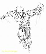 Flash Superhero Coloring Pages Getdrawings sketch template