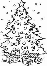 December Coloring Pages Christmas Tree Kids sketch template