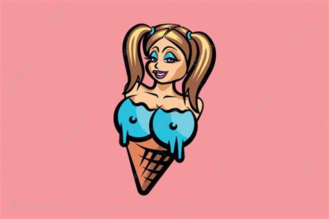 boobs ice cream logo