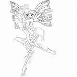 Coloring Winx Pages Mythix Club Bloom Sirenix Template sketch template
