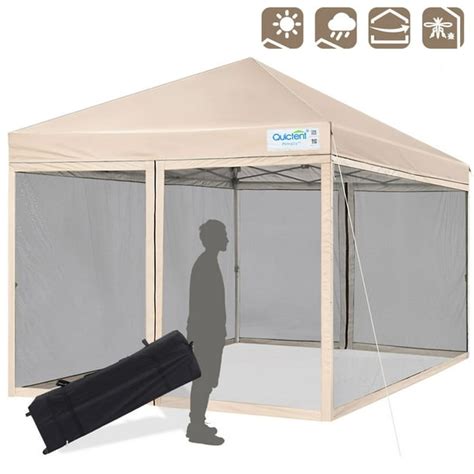 quictent  ft ez pop  canopy  mosquito netting instant setup screen house room tent