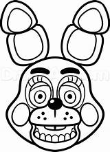 Bonnie Fnaf Coloring Pages Toy Getcolorings Draw Print Color Nights Five sketch template