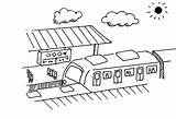 Station Train Clipart Coloring Railway Pages Color Clipground Gif sketch template