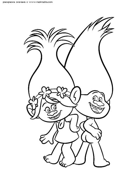 chef trolls  coloring pages