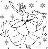Coloring Nutcracker Pages Fairy Sugar Plum Kids Printable Cool2bkids sketch template