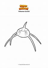 Surskit Chandelure Colorare Disegno Coloriage Supercolored Scatterbug Pages sketch template