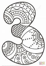 Zentangle Nummer Ausmalen Numeros Zahlen Mandalas Supercoloring Ausmalbild Numeri Chiffre Magique Colorier Alphabet Zahlenland Ideen Kleuren Coloriages Encontros Incroyable Pagine sketch template