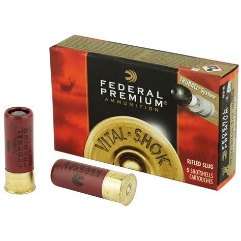 federal premium truball hollow point rifled slug shotgun ammunition  oz   gauge