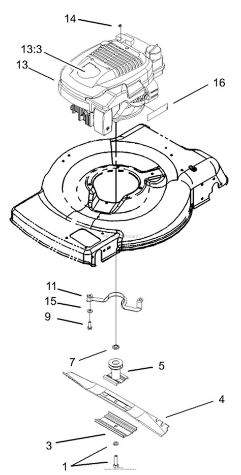 toro   recycler lawnmower  sn   parts diagram  engine