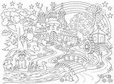 Fairyland Paginas Colorir sketch template