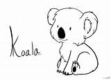 Koala Drawing Line Cute Outline Easy Illustration Tattoo Bear Panda Baby Simple Draw Deviantart Dessin Koalas Drawings Sketch Clip Bears sketch template