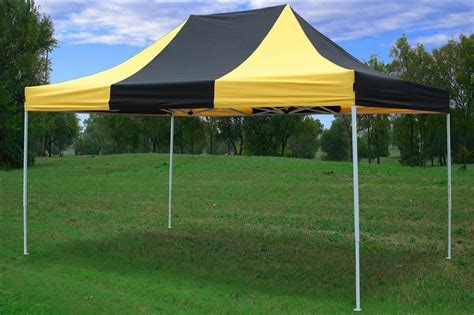 pop  canopy party tent gazebo ez black yellow  model  ebay