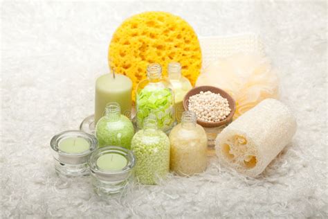 spa equipment stock photo image  wellbeing candle