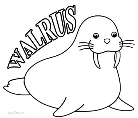 printable walrus coloring pages  kids coolbkids