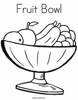 Bowl Fruit Coloring Built California Usa sketch template