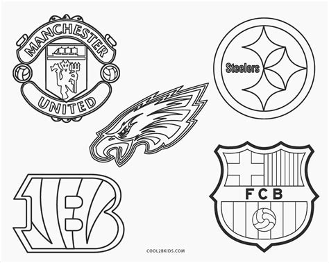 football logos coloring pages coloring home
