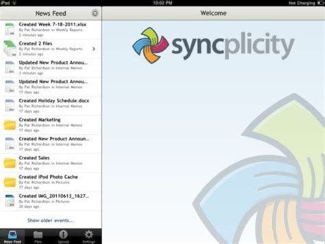 dropbox alternatief syncplicity voor ipad uitgebracht
