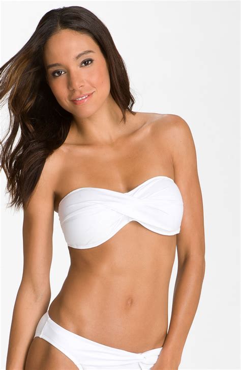Tommy Bahama Pearl Bandeau Bikini Top In White Lyst