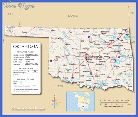 oklahoma city map toursmapscom