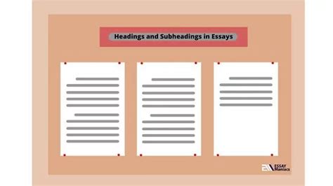 headings  subheadings   essay  paper  mla