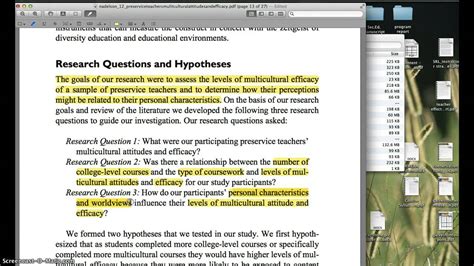 research problems questions hypotheses youtube