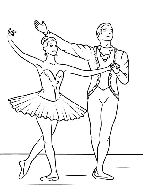 ballet ballerina coloring pages learny kids