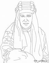 Lawrence Arabia Britse Colouring Historische Designlooter Printen sketch template
