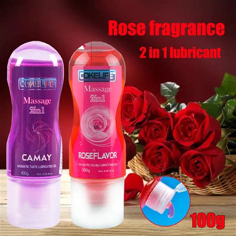 100 200ml Rose Fragrance Edible Flavor Water Based Lubricant Sex Anal