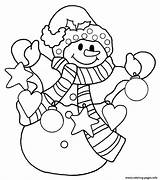 Coloring Snowman Christmas Pages Printable Kids Template Book Children Print Colouring Blank Cards Color Templates Preschool Adults Simple Santa Info sketch template