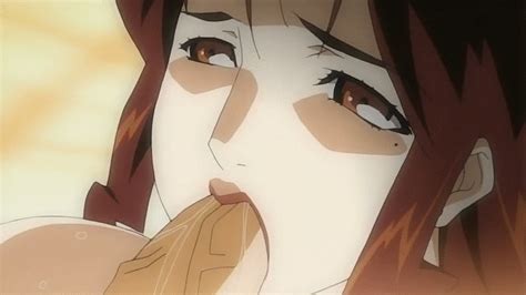 00s 1girl angel blade punish animated animated brown eyes brown hair cum cum in mouth