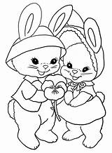 Pansy Bunnies Clipartqueen sketch template