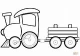 Coloring Train Toy Pages Printable Trains Drawing sketch template