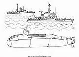 Submarine Uboot Sottomarino Marin Boote Malvorlage Sull Pronto Battaglia Warships Transportmittel Persone Ausmalen Oceano Battleship Designlooter Coloriages Kategorien Supercoloring sketch template