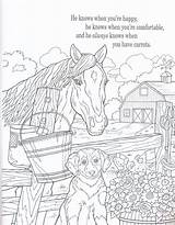 Country Pages Coloring Colouring Horse Adult Quotes Books Animal Animals Christianbook sketch template