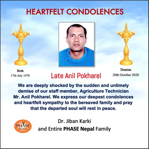 heartfelt condolences phase nepal