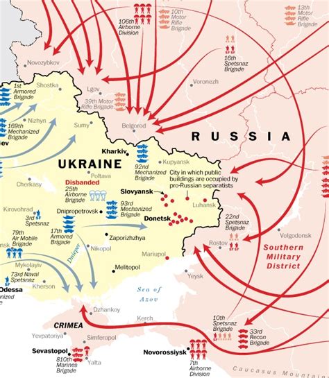 map how ukraine and russia are moving toward war the washington post