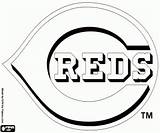 Reds Logos Malvorlagen Béisbol División Equipo Ausmalbilder sketch template