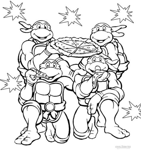teenage mutant ninja turtles coloring pages  printable