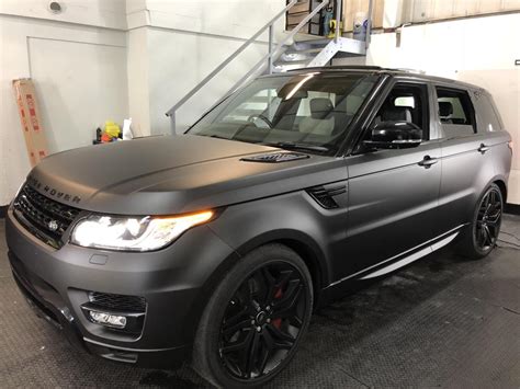 range rover sport matte black frsh car wrapping detailing paint protection experts