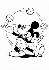 Mickey Mouse Juggling Balls Coloring Pages Categories sketch template