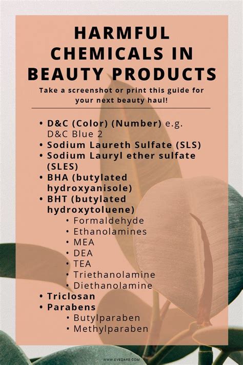 1 7 Harmful Ingredients To Avoid In Skincare Products Evedare